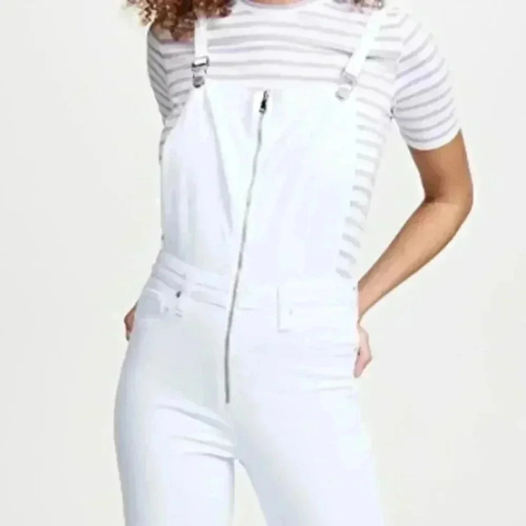 Hudson Avalon Overalls White Size 28 - Picture 2 of 15